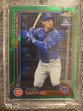 2025 Topps Pro Debut - Chrome Cole Mathis #PDC-43 Green Refractor 37/99 (RC)