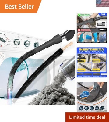 2 Pieces Dryer Vent Cleaner Kit, Dryer Lint Vacuum Attachment and Flexible Dr...