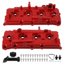 Aluminum Red Valve Covers Fit Nissan Armada Titan Pathfinder QX56 5.6L 2004-2016