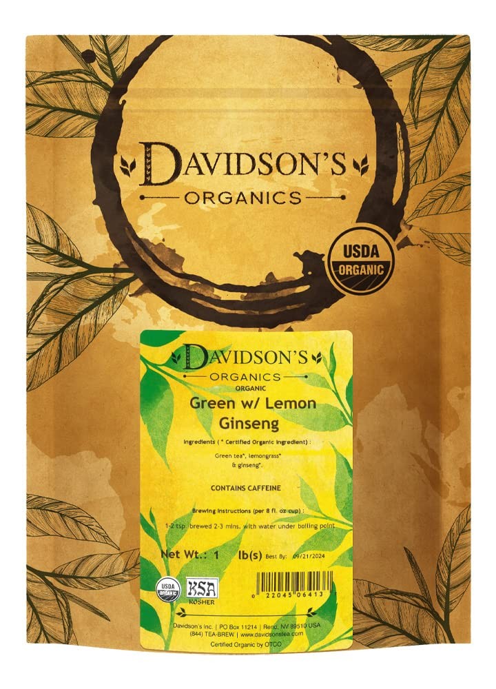 Bulk, Green With Lemon Ginseng, 16 1 Pound (pack Of 1),