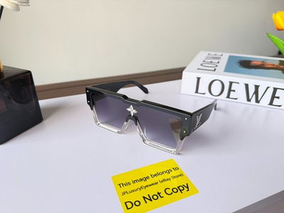 #ad Louis Vuitton Z1736W Cyclone Sunglasses Black Swarovski Crystal UV $148.00