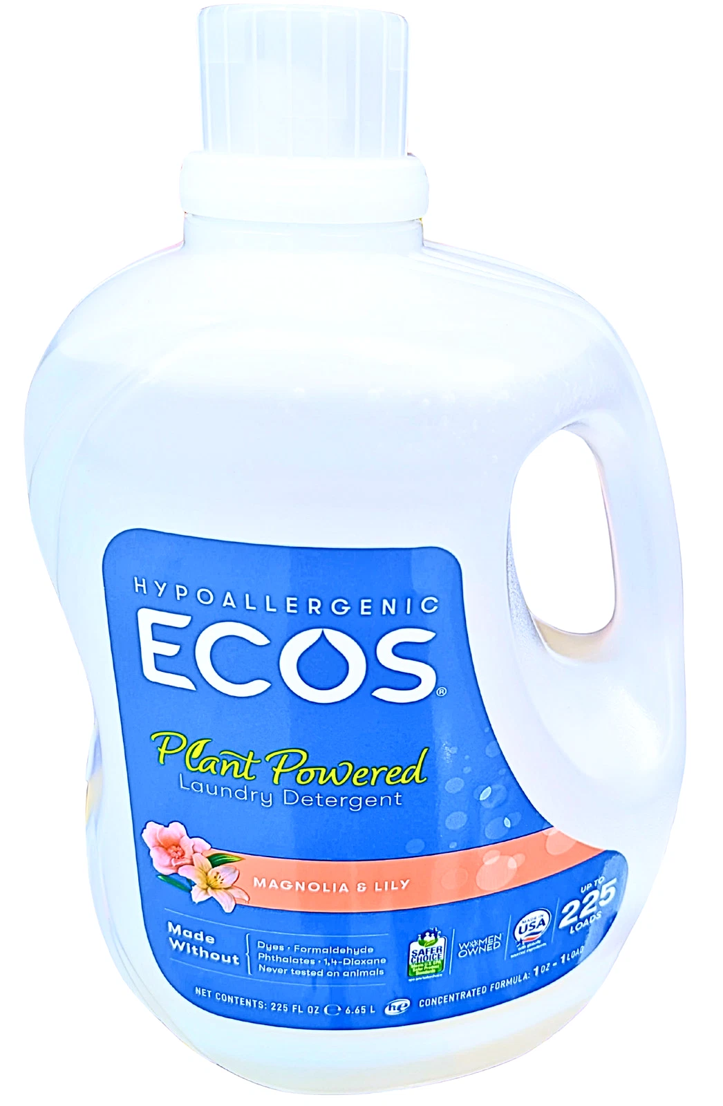 ECOS Plant Powered Laundry Detergent Liquid Hypoallergenic Magnolia Lily 225Load
Opens in a new wind