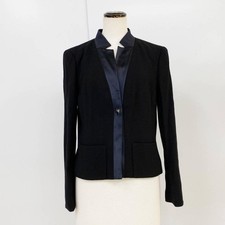 USED CHANEL JACKET BLACK P21990W03211 38 GOOD