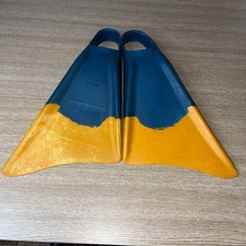 Churchill Swim Fins Medium Blue Yellow The Original Swimfins Water Sport