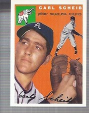 1994 Topps Archives (1954 Reprint) Baseball Card #118 Carl Scheib 