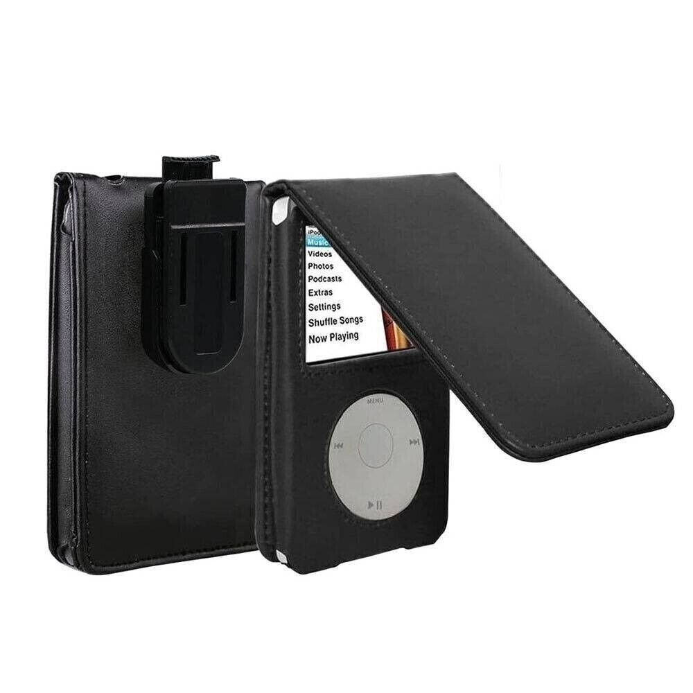 Leather Case for Apple iPod Classic 80GB/120GB/160GB 6th / 7th Gen w/ Belt Clip