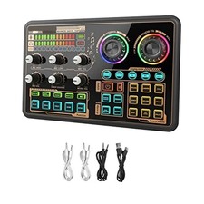 Sound Effects Board, Audio Interface, Live Sound Board for PC Microphone,9192