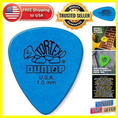 Tortex 12 Pack Standard Guitar Picks - Blue 1.0MM with Grip & Precision