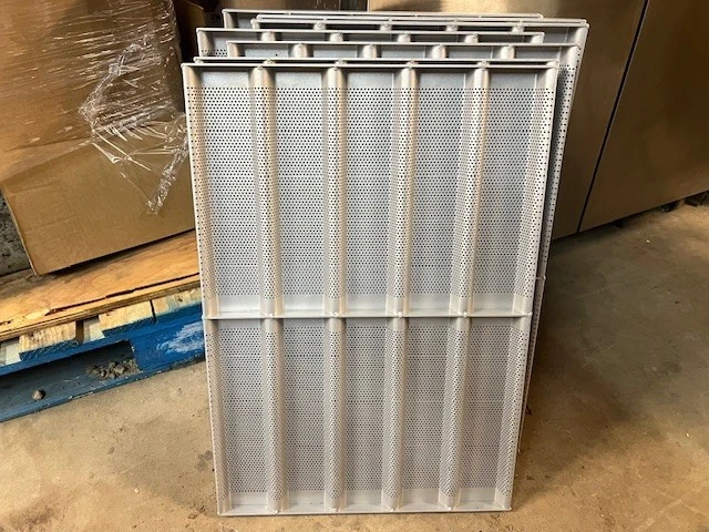 Set of 6 Full Size Aluminum 10 Mold Glazed Sub Sandwich Bread Pans 25.5" x 18"