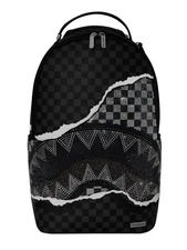 Sprayground Diamond Tear Shark Backpack🔥New Black Bookbag Large School Bag