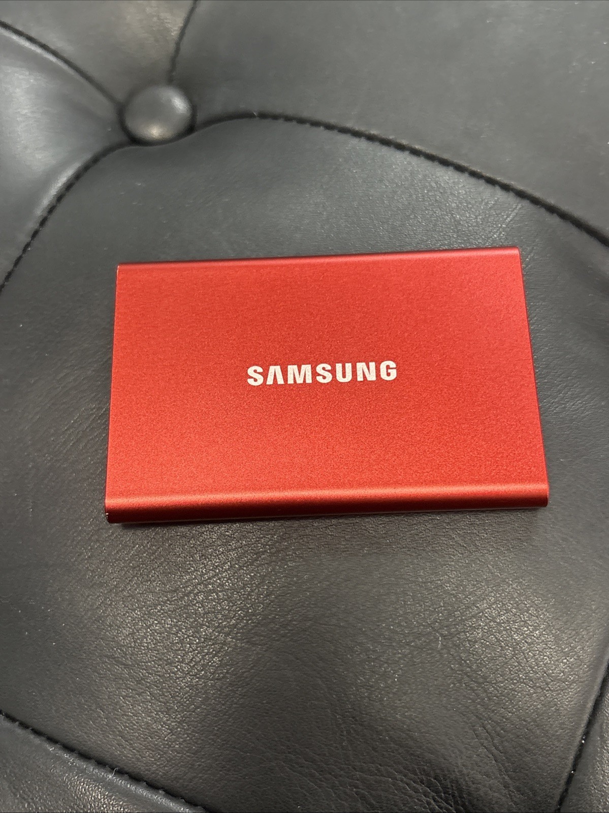 Samsung T7 2TB Portable SSD - Metallic Red - Slightly Used MODEL MU-PC5O0R