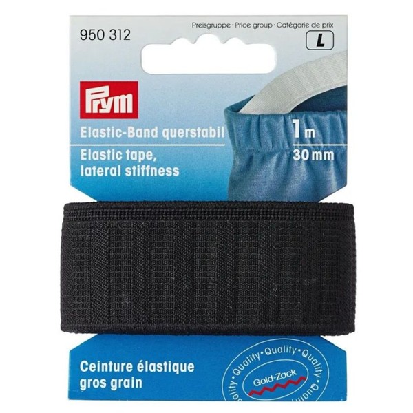 Elastic-Band Schwarz Querstabil Gummiband Elasticband Weiß Mieder Prym 950312-image
