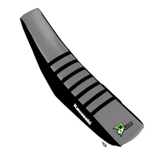 Dcor Factory Reinforced Seat Cover - Black/Gray/Black Ribs Motorcycle 30-20-469