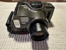 Olympus AZ-330 Zoom 35mm Film Camera Recordata Back Powers On, Film Advance Is