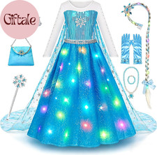 Light up Princess Dress for Girls Ages 3-10, Dress up Toys Gift Set