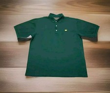 Vintage Augusta National Golf Shop 60s Two Ply Mercerized Green Polo Shirt Large