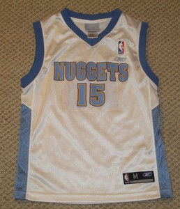 carmelo anthony nuggets jersey white