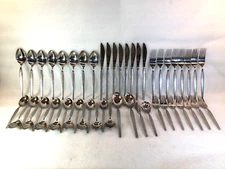 EQUATOR Stainless by Ekco Silver Korea 51 Pieces Service for 8 Missing 1 Salad F