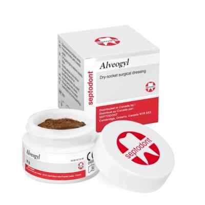Alveogyl Dry-Socket Surgical Treatment Dressing 10gm Jar by Septodont