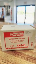 DAYTON 4X445 FAN CONTROL 3-SPEED, 3 AMPS, 115 VOLTS, 60 HZ, MADE IN THE USA