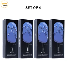 wakse Blueberry Hard Wax Pop, For Face & Body Hair Removal, Stripless - SET OF 4