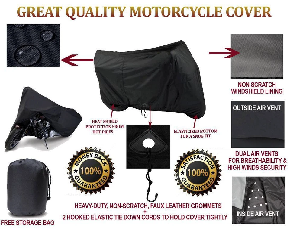 FUNDA MOTO SUPER RESISTENTE PARA KAWASAKI NINJA ZX-14R ABS 2012-2022 Foto 2 de 2