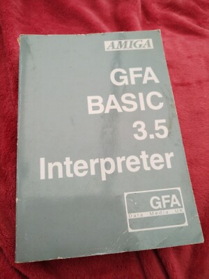 GFA BASIC 3.5 INTERPRETER FÜR COMMODORE CBM AMIGA sehr schöne steife Seiten