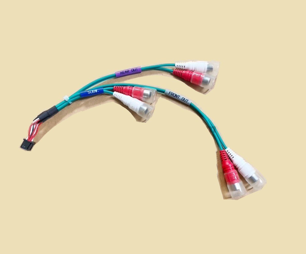 RCA CABLE FRONT & REAR SUB W HARNESS FOR ALPINE ILX-507 ILX507 ILX