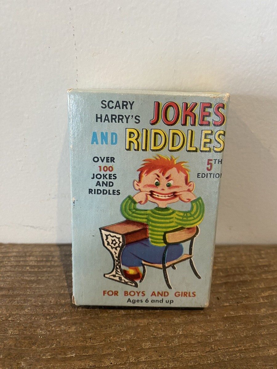【中古】 American　jokes　＆　riddles Vintage Warren Paper Products Scary Harry's Jokes And Riddles Card