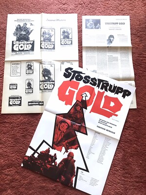 Stoßtrupp Gold Werberatschlag, Anzeigenmatern, Clint Eastwood, Sutherland, 1970