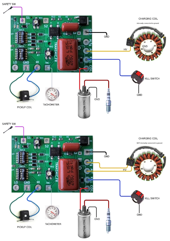 Hágalo usted mismo AC CDI encendido para monocilíndrico [Yamaha XT550-600, KTM] Foto 3 de 4