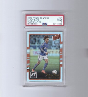 Leroy Sane Panini Donruss Soccer 2016 Holo Rookie PSA 9