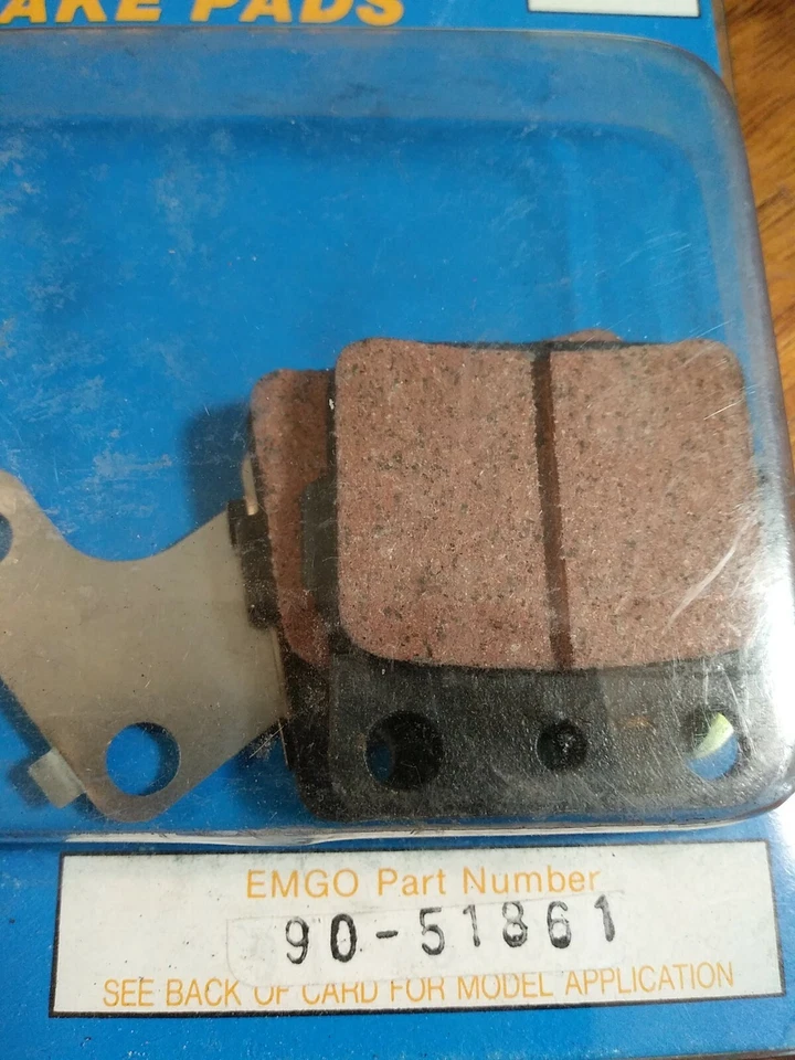90-51861 Brake Pad Emgo M51861 Honda ATV ATC TRX250X 87-92 ATC200X 83-87 Disk - Image 4 of 4