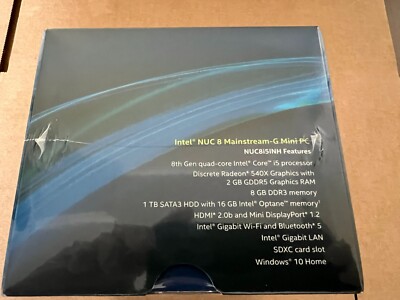 Intel Computer NUC PC Mini 1 TB 8GB i5-8265U 8th gen workstation