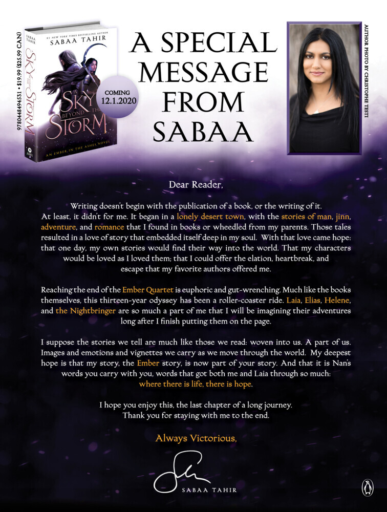 Thumbnail - A Sky Beyond The Storm | Sabaa Tahir | 2020 | Englisch