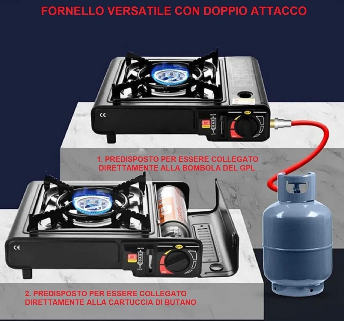 Adattatore Per Bombola Gas Campingmoon - Da EN417 A Z20 Per Stufe Propano - Foto 8