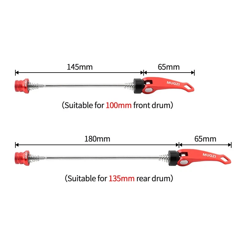Pincho de liberación rápida pincho de eje delantero trasero para bicicleta 100 mm 135 mm QR palanca de rueda Foto 4 de 4