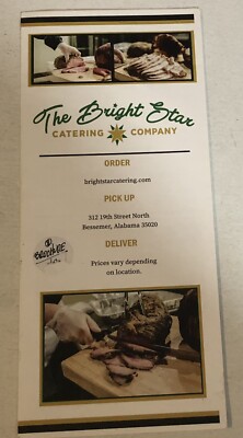Bright Star Catering Company Alabama Travel Brochure  BR14