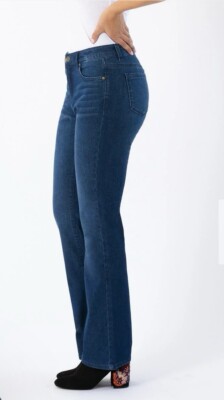 MEASURE MADE WOMENS SIZE 24.2 DENIM ONE FIT WONDER BOOTCUT JEANS RETAILS $119