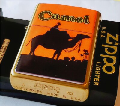 Zippo 1995 CAMEL PROTOTYPE DESERT SUNSET Z 139 Brushed BRASS