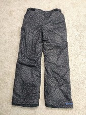 Columbia Kids Pants Ski Snowboard waterproof gray/black Sz XL