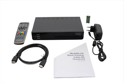 Digital Kabel Receiver Medialink Black Panther DVB-C Aufnahmefunktion PVR HDMI