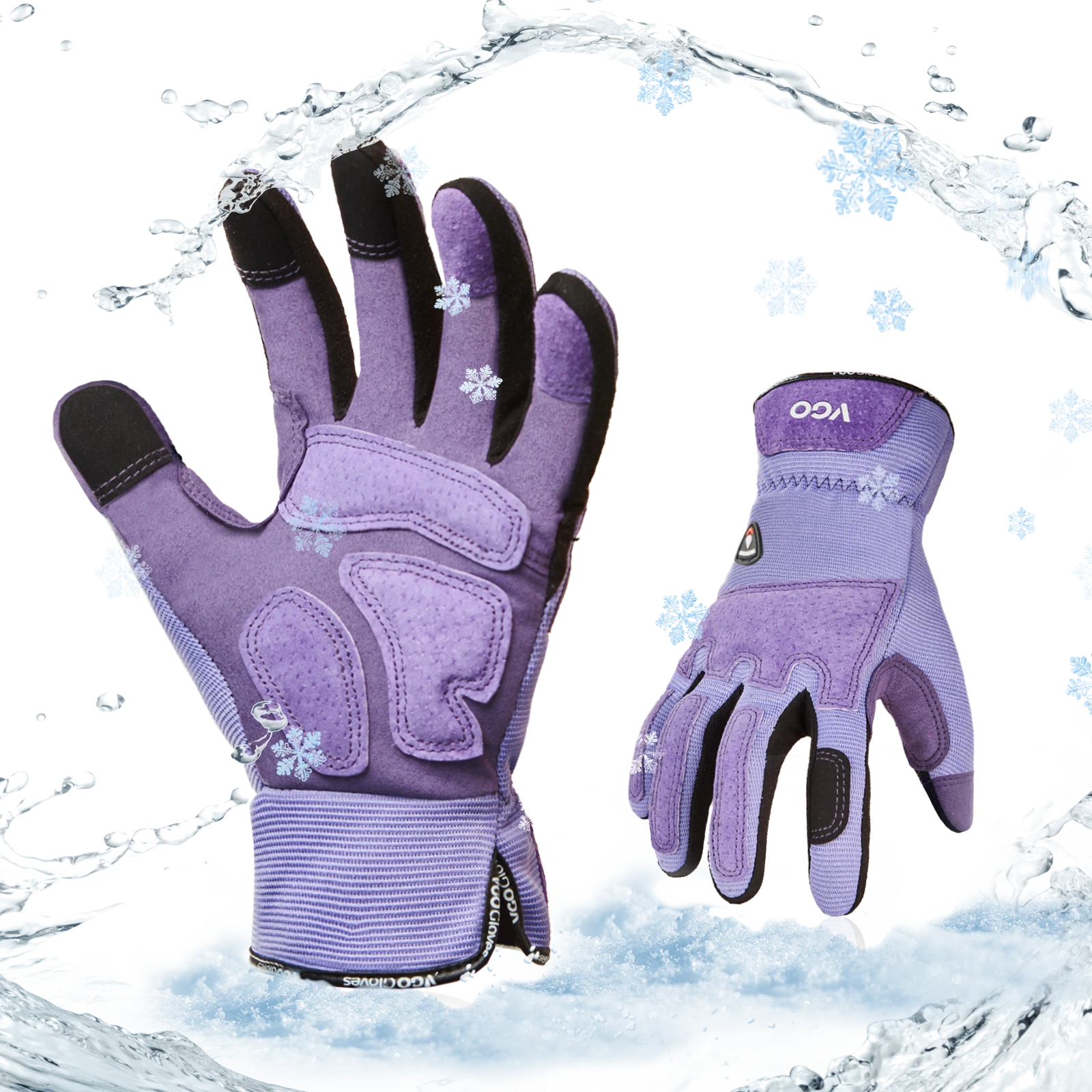 Vgo 1Pair 32℉ Touchscreen Waterproof Winter Garden Work Gloves (SL7471FLWP-FM)
Opens in a new window