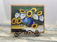Sunflower Ceramic Decor Tile Print Photo Pict...