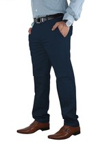 Casual Mens Chino Jeans Cotton Pants Slim Fit Straight Leg Trousers