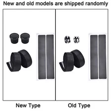 (Black)1 Pair Road Mountain Bike Handlebar Anti Skid Shock Absorption Tape MU