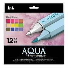 Image of Spectrum Noir AQUA - Artist WATERCOLOUR MARKER 12 PEN SETS - All Sets Available