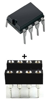 10PCS TLV271IP TLV271 + Sockets - 3-MHz Rail-to-Rail Op Amp IC