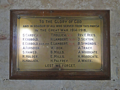 Photo 12x8 (A4) Wissington Roll of Honour with fallen  c2015