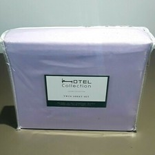Hotel Collection Luxury Polyester 3 Piece Light Purple Twin Sheet Set NEW